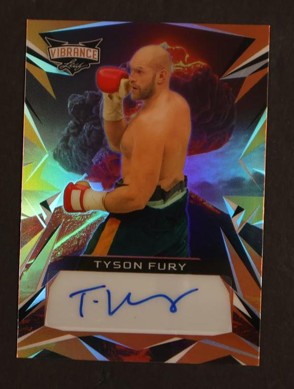 2023 Leaf Vibrance #BA-TF1 Tyson Fury Orange Shimmer Auto /6