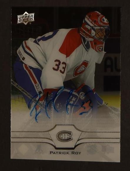 2020-21 Upper Deck Clear Cut Patrick Roy #CC-PR Auto