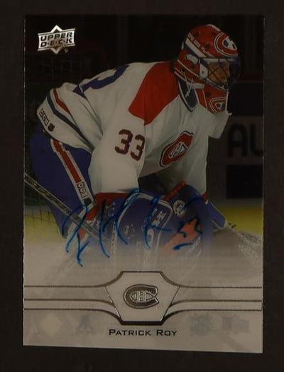 2020-21 Upper Deck Clear Cut Patrick Roy Auto #CC-PR