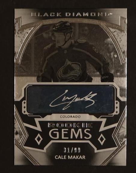 2019-20 Upper Deck Black Diamond Rookie Gems Cale Makar #RG-CM Auto /99
