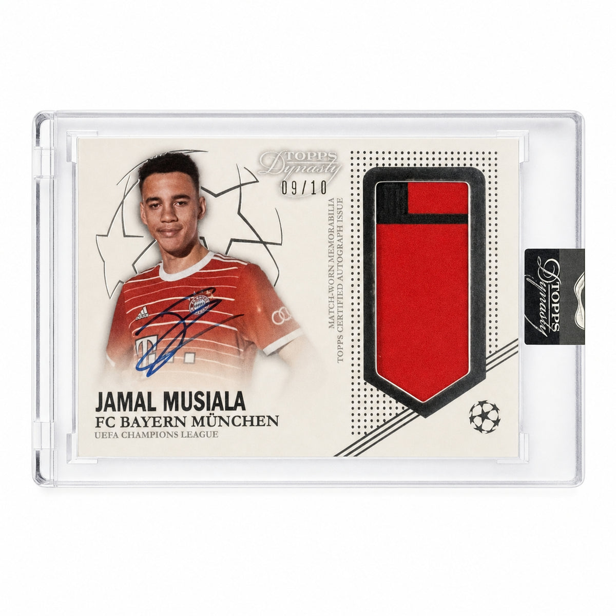 2022/23 Topps Dynasty #AP-JM3 Jamal Musiala Dynasty Autographed Patch  /10