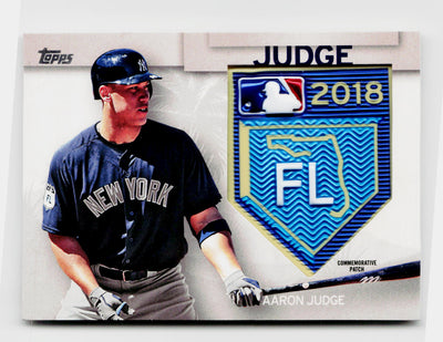 2018 Topps Baseball Series One Aaron Judge #STP-AJ MLB Spring Training Logo Patch