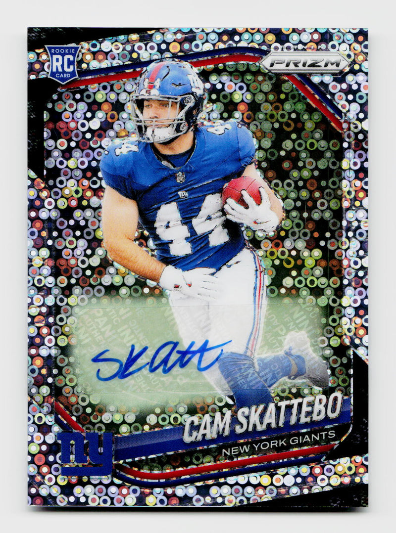 2025 Prizm #363 Cam Skattebo Rookie RC No Huddle Auto