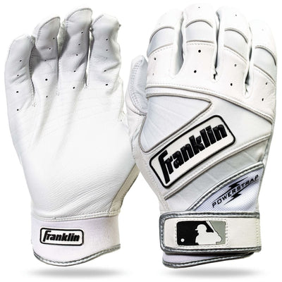 Franklin Sports MLB Powerstrap Batting Gloves - Premium Cabretta Leather
