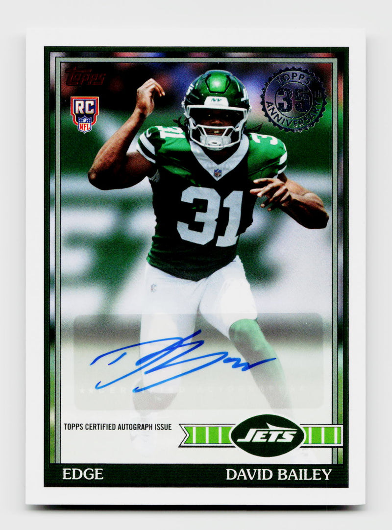 2026 Topps Flagship 35th Anniversary David Bailey Rookie RC 1991 Auto #91FRA-DBA