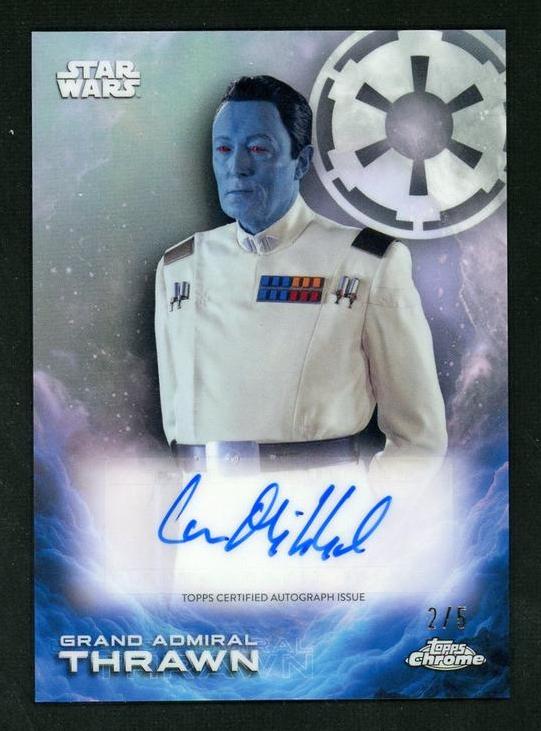 2023 Topps Chrome 21 Grand Admiral Thrawn Character Design Variation Autograph
