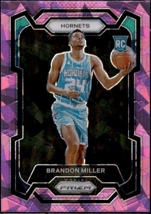 2023 Panini Prizm #152 Brandon Miller Pink Rookie Hornets