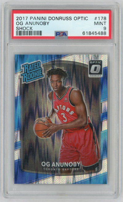 2017 Donruss Optic Rated Rookie Shock Flash OG Anunoby #178 PSA 9
