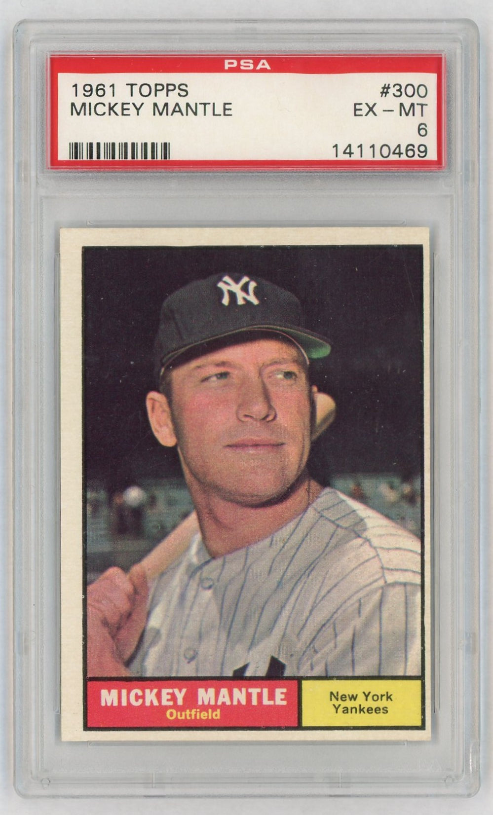 1961 Topps Mickey Mantle #300 PSA 6