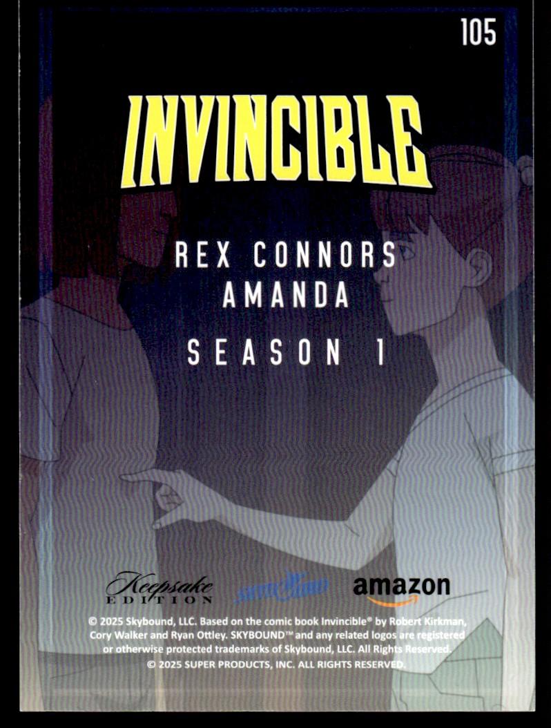 2025 Skybound Keepsake Edition 105 Rex Connors Amanda Season 1 01/01 VG