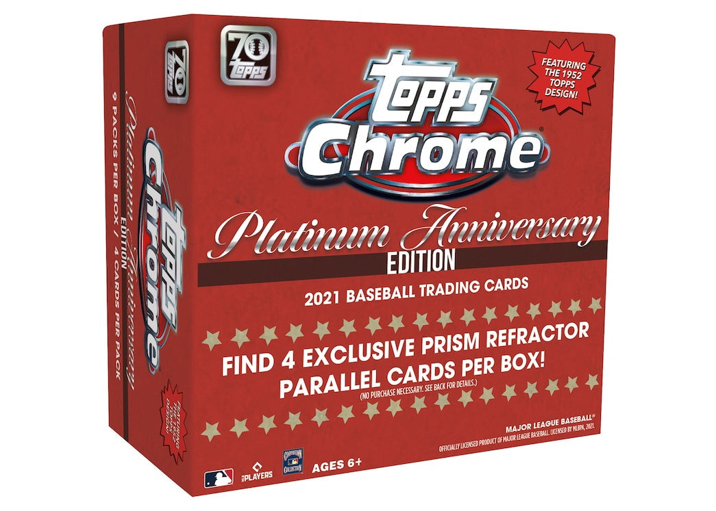 2021 Topps Chrome Platinum Anniversary Baseball Mega Box