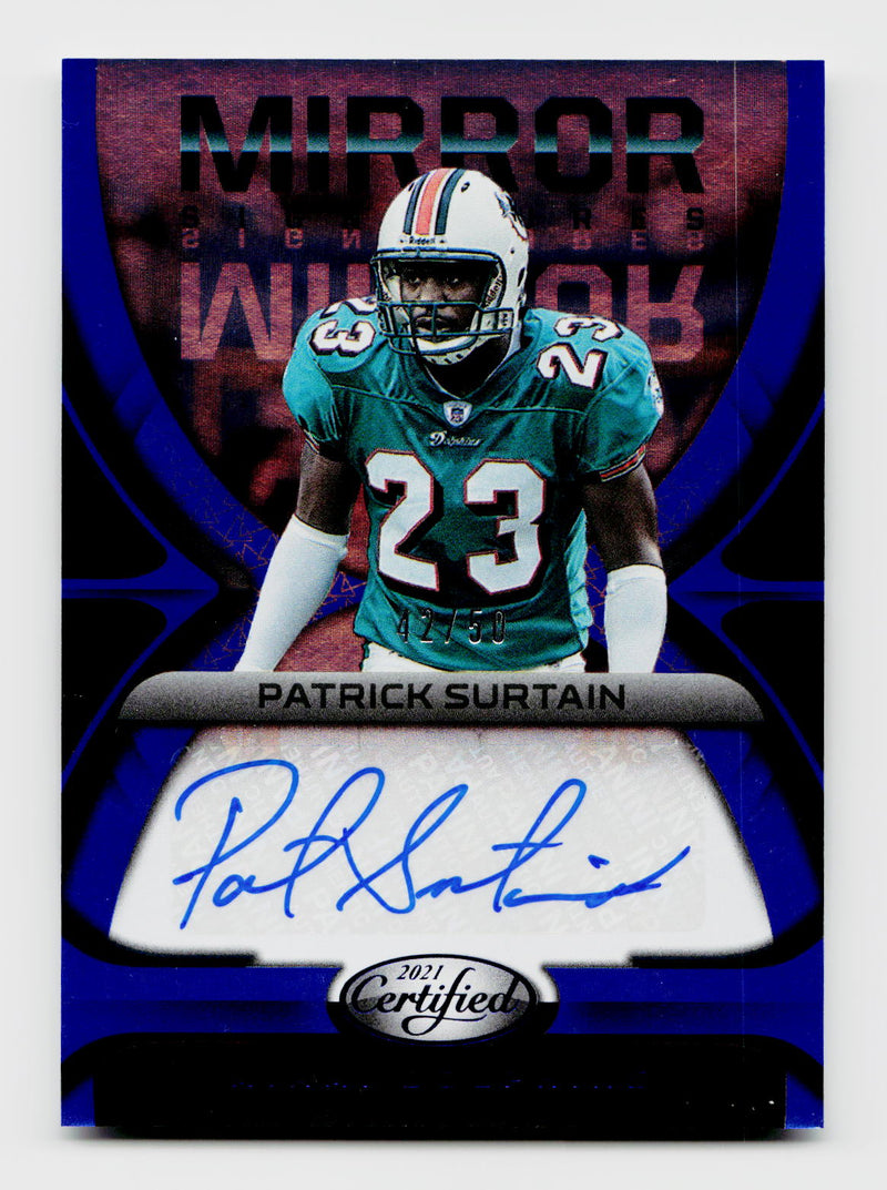 2021 Panini Certified #MS-PS Patrick Surtain Mirror Signatures Blue Auto /50