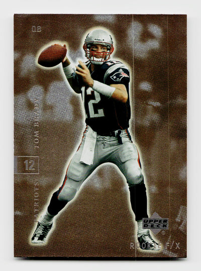 2001 Upper Deck Rookie F/X Tom Brady #54