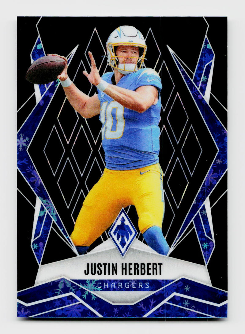 2025 Panini Phoenix Justin Herbert #58 Winter Black 1/1
