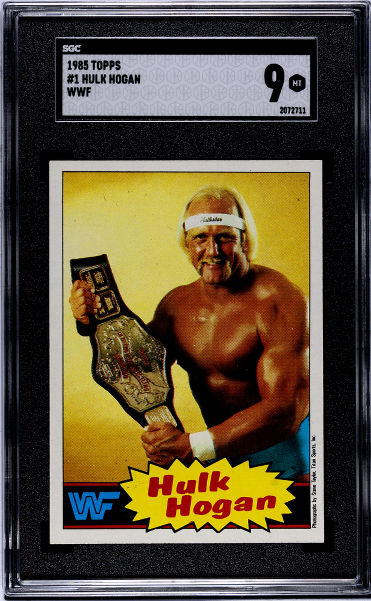 1985 Topps #1 Hulk Hogan SGC 9