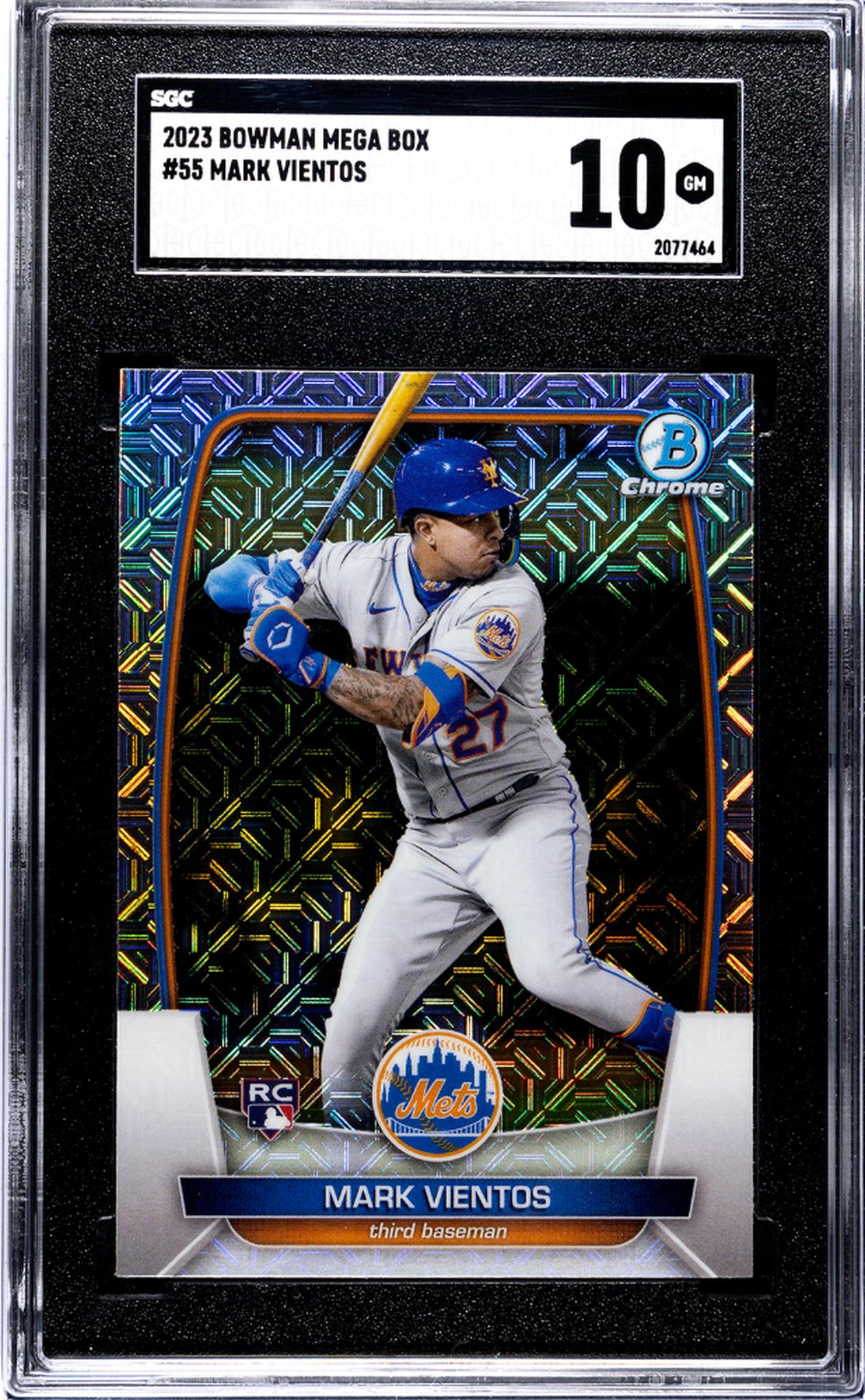 2023 Bowman Mega Box Mojo Refractor Mark Vientos #55 RC SGC 10