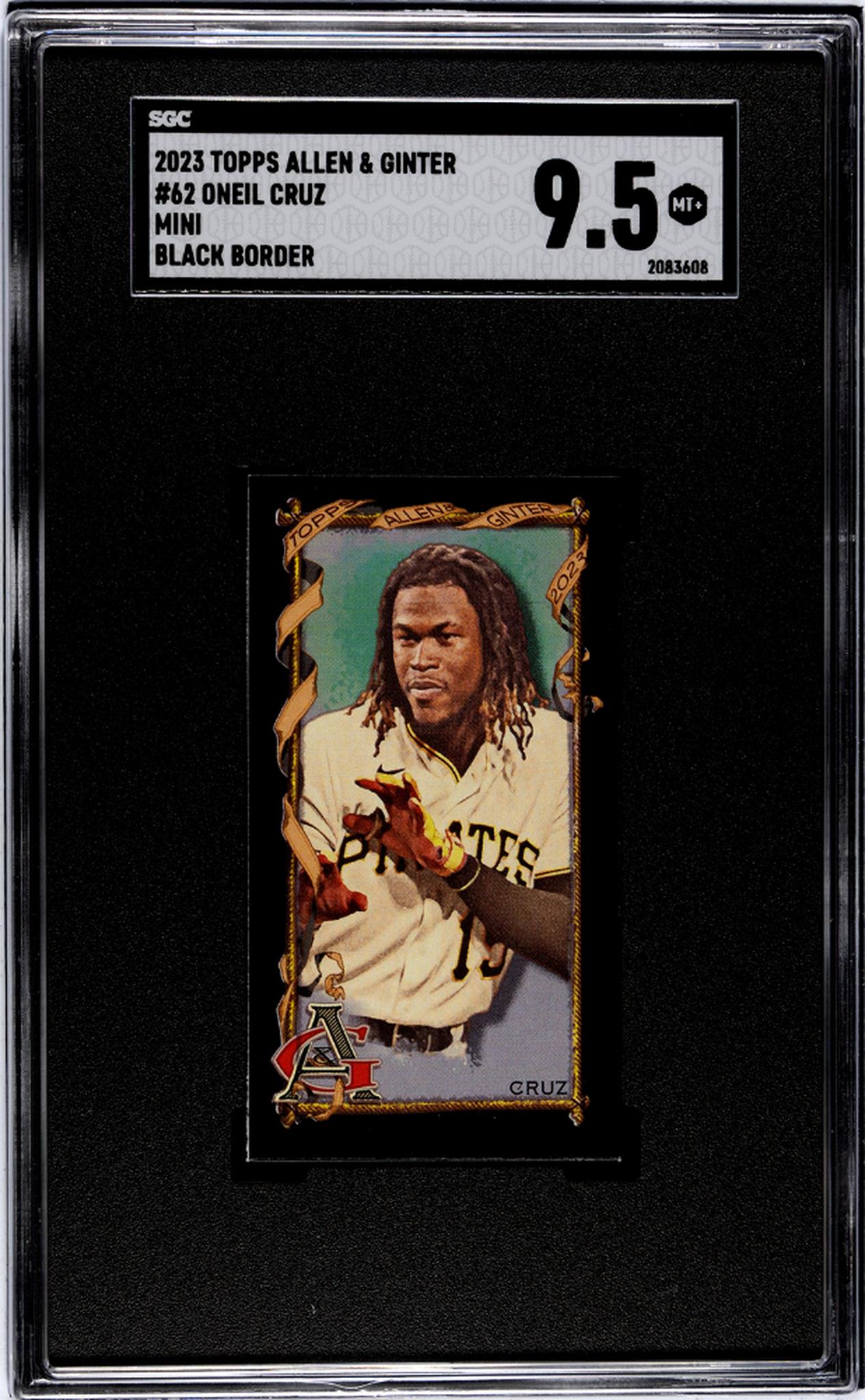 2023 Topps Allen & Ginter #62 Oneil Cruz Mini Black Border SGC 9.5