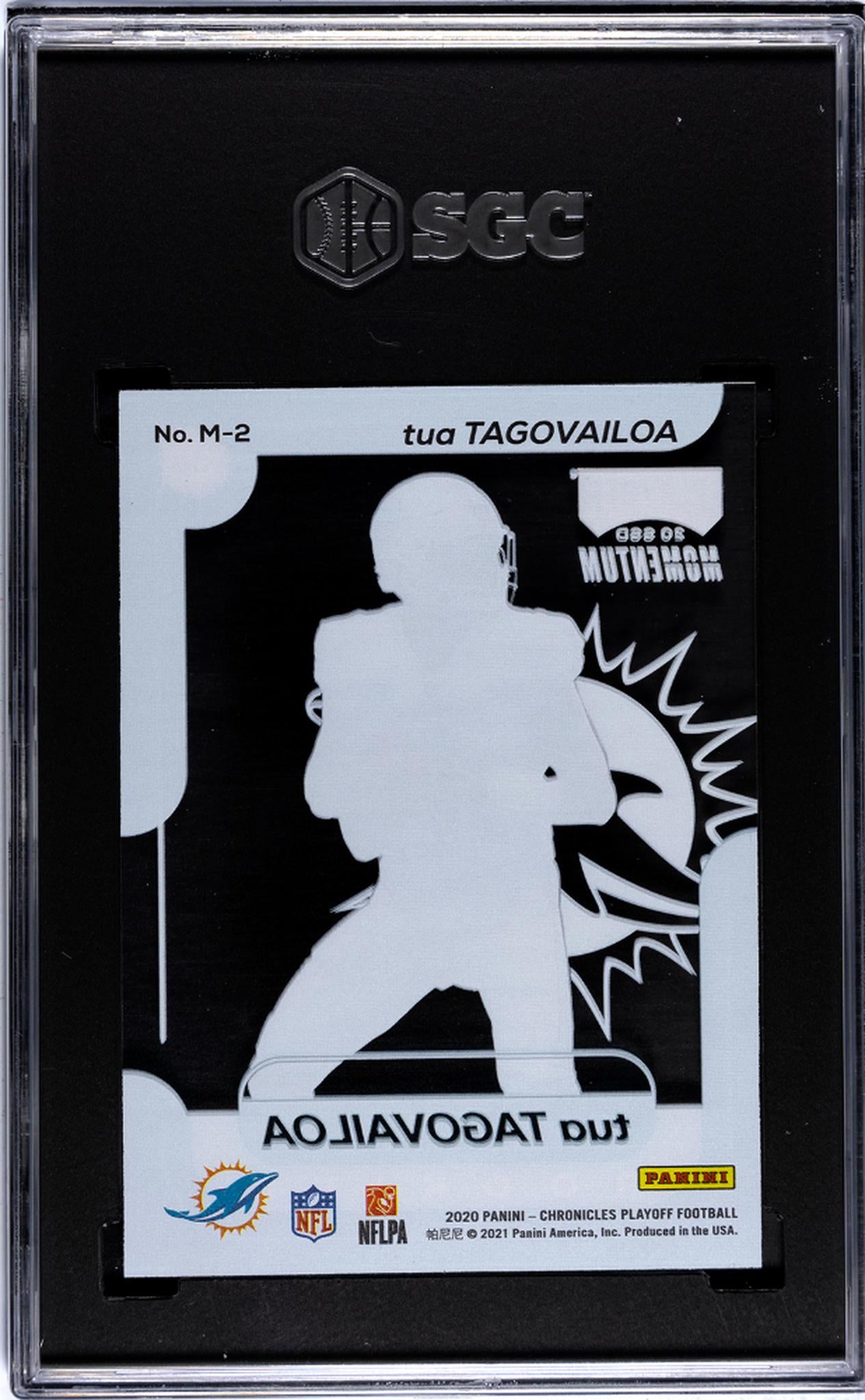 2020 Panini Chronicles #M-2 Tua Tagovailoa Playoff Momentum SGC 10