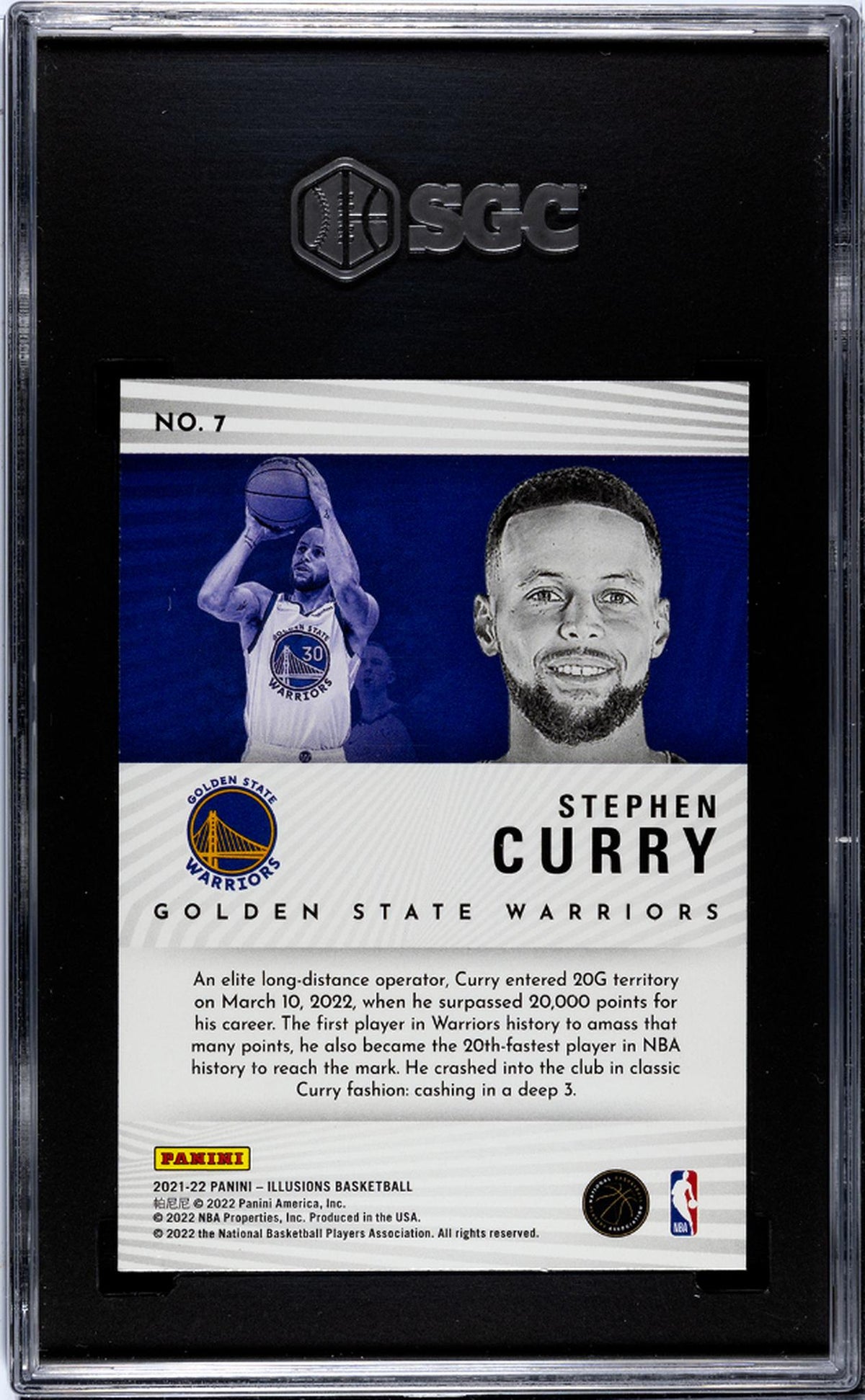 2021 Illusions #7 Stephen Curry Intriguing Players SGC 10