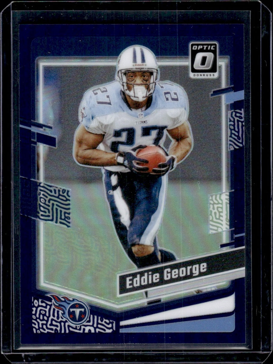 2023 Panini Donruss Optic #190 Eddie George Prizm /50 Tennessee Titans