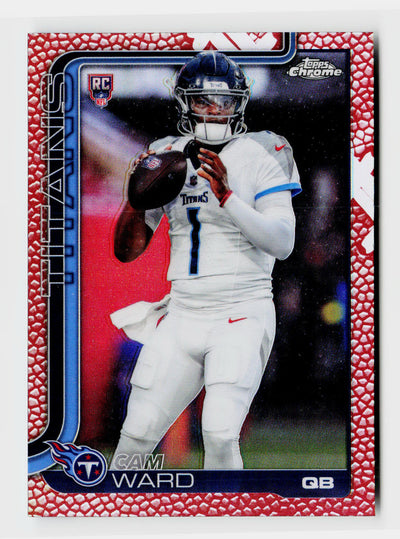 2025 Topps Chrome Cam Ward #314 Rookie Pink Leather SP RC