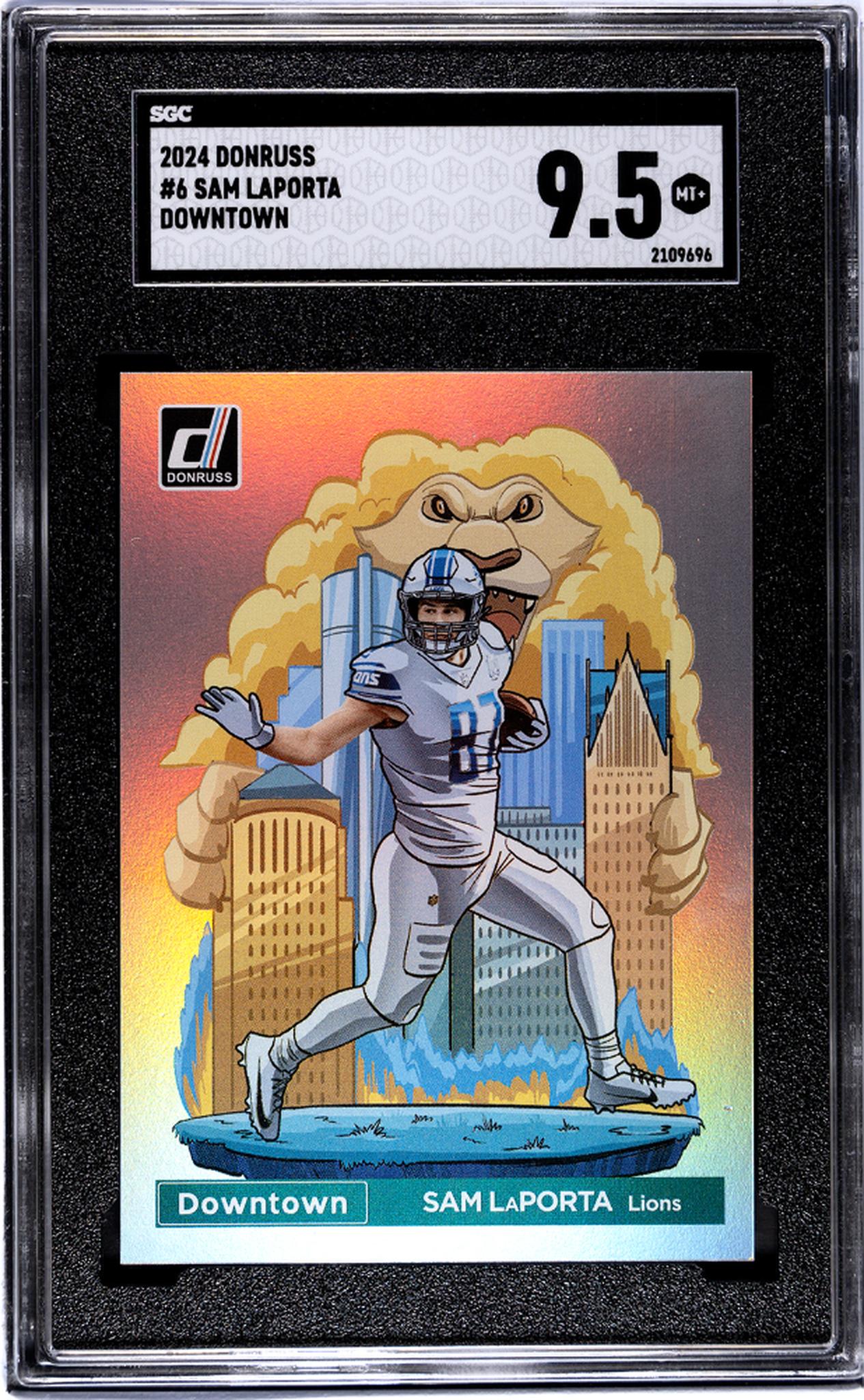2024 Donruss #6 Sam Laporta Downtown SGC 9.5