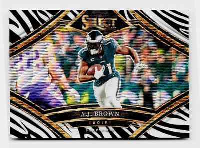 2023 Panini Select A.J. Brown #SS-AB Snapshots Zebra SSP