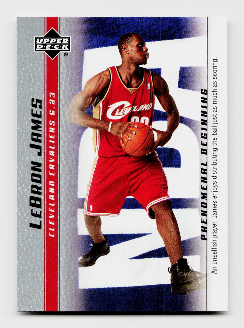 2004 Upper Deck LeBron James #15 Phenomenal Beginning Rookie RC