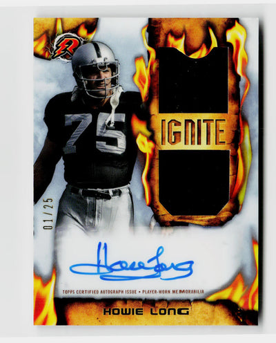 2024 Topps Composite Resurgence Howie Long #RIRPA-HL Ignite Auto Player-Worn Dual Patch /25