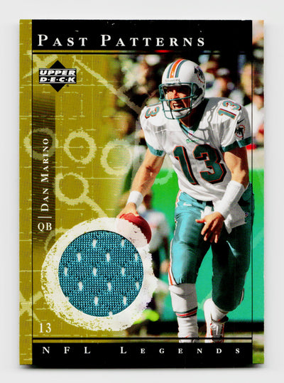2001 Upper Deck NFL Legends Dan Marino #PP-DM Past Patterns Game-Used Patch