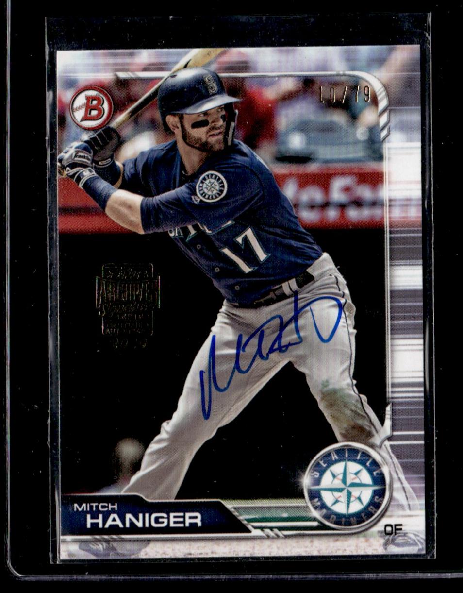 2018 Bowman 80 Mitch Haniger Bowman /99 Seattle Mariners Auto
