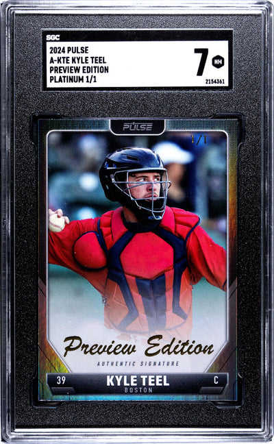 2024 Pulse Preview Platinum Kyle Teel #A-KTE Auto 1/1 SGC 7
