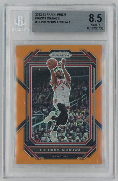 2022 Panini Prizm Prizms Orange Precious Achiuwa #37 /49 BGS 8.5