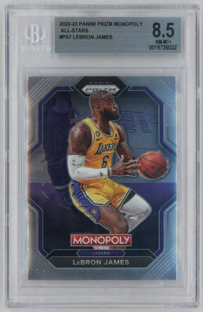 2022 Panini Prizm Monopoly All-Stars LeBron James #PS7 BGS 8.5