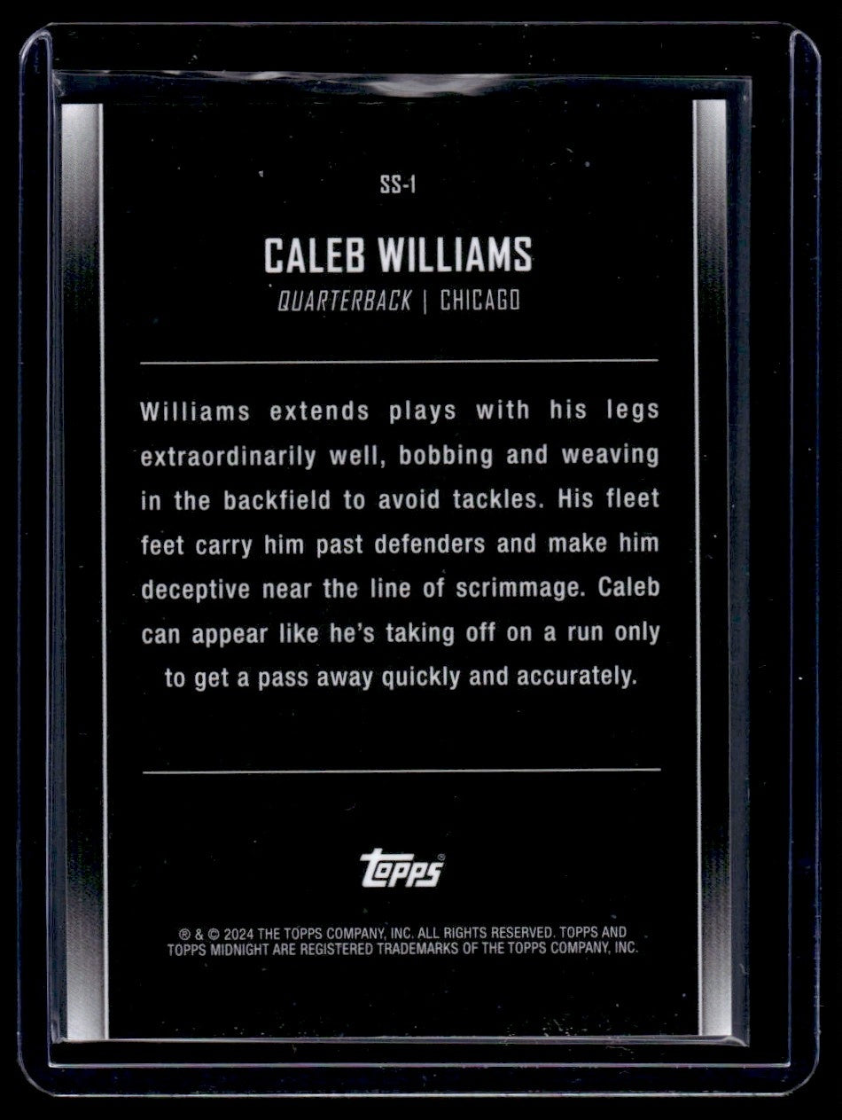 2024 Topps Midnight Star Studded Caleb Williams #SS-1 RC