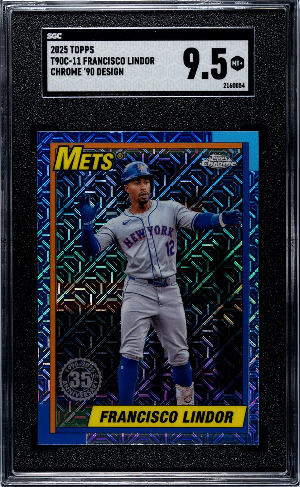 2025 Topps Chrome '90 Design Francisco Lindor #T90C-11 SGC 9.5