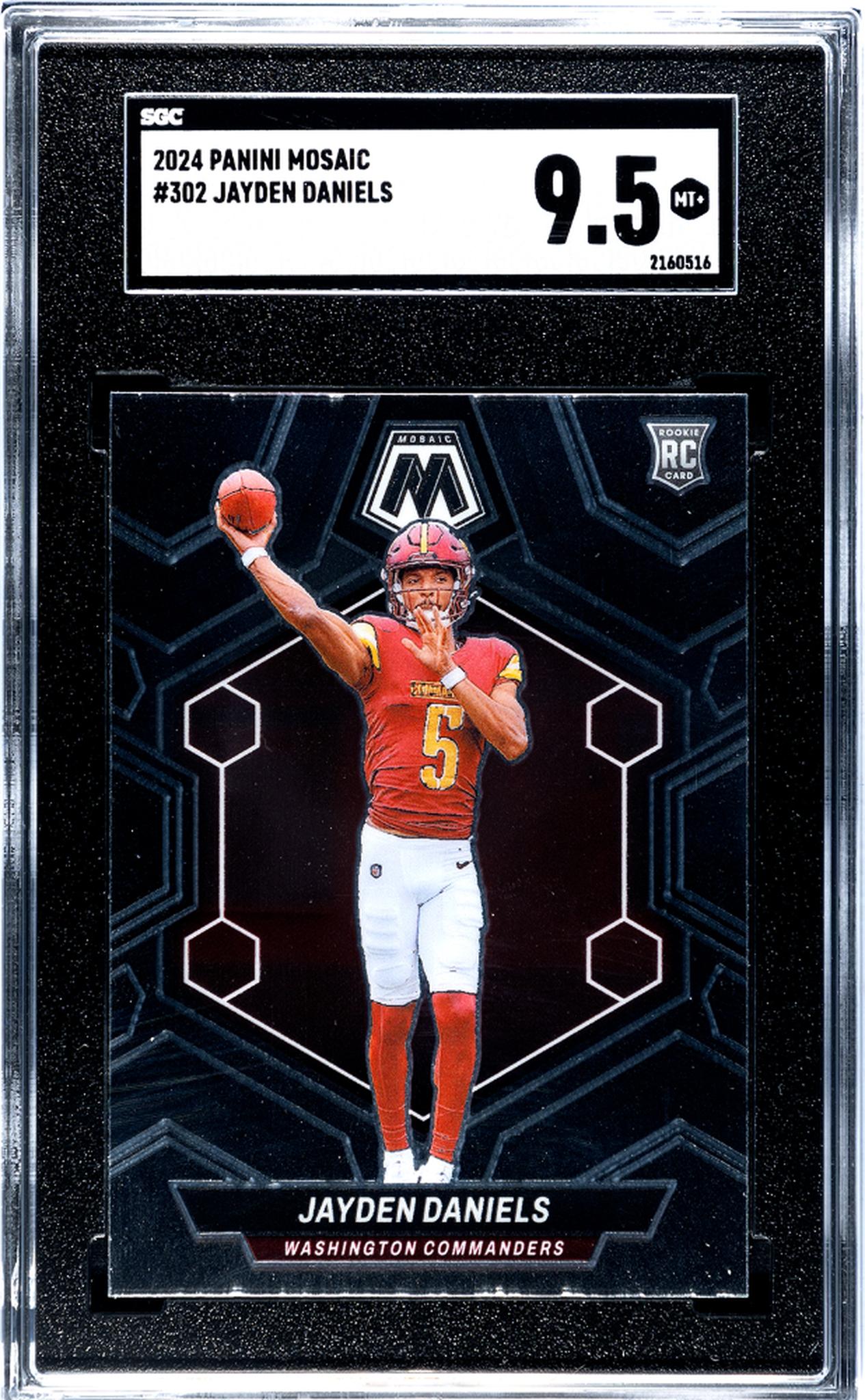2024 Panini Mosaic #302 Jayden Daniels SGC 9.5