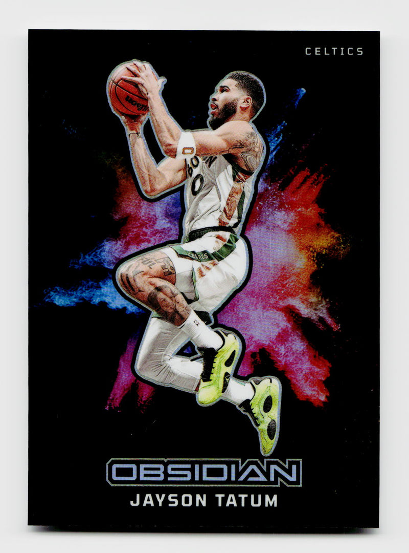 2023-24 Panini Obsidian Jayson Tatum Black Color Blast SSP #17