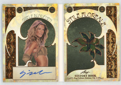 2024 Leaf Pop Culture Gisele Bündchen #SF-GB1 Stile Florale History Book Auto /25