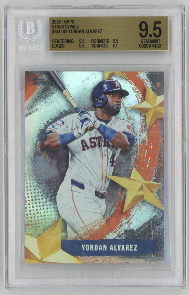 2025 Topps Series 1 Yordan Alvarez #SMLB-9 BGS 9.5