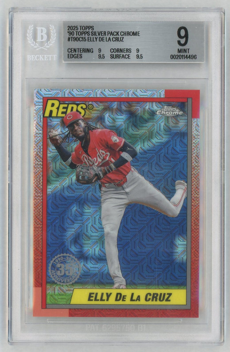 2025 Topps Series 1 Elly De La Cruz #T90C-15 BGS 9