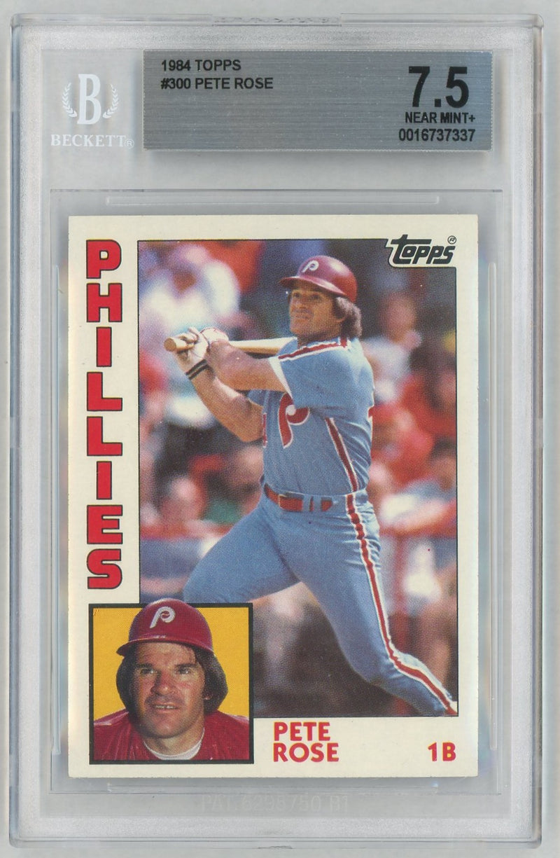 1984 Topps Pete Rose #300 BGS 7.5