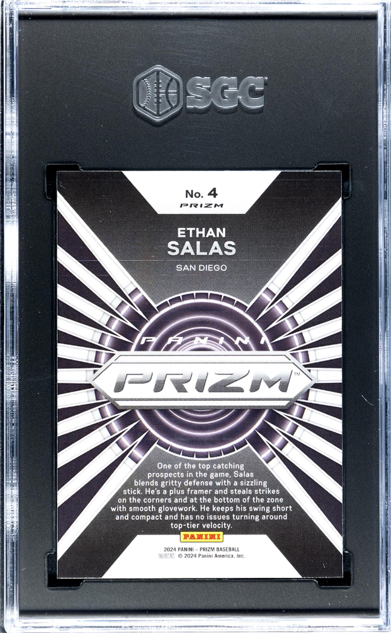 2024 Panini Prizm Hype Silver Ethan Salas #4 SGC 10