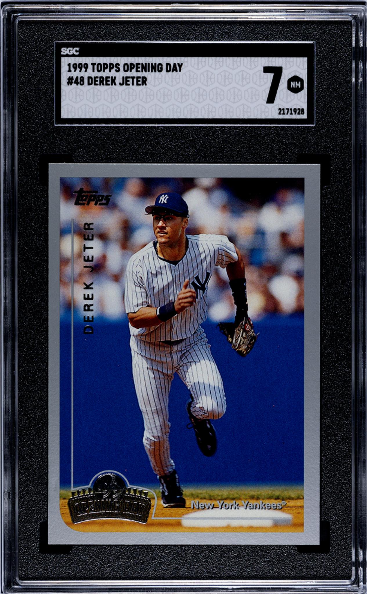 1999 Topps Opening Day #48 Derek Jeter SGC 7