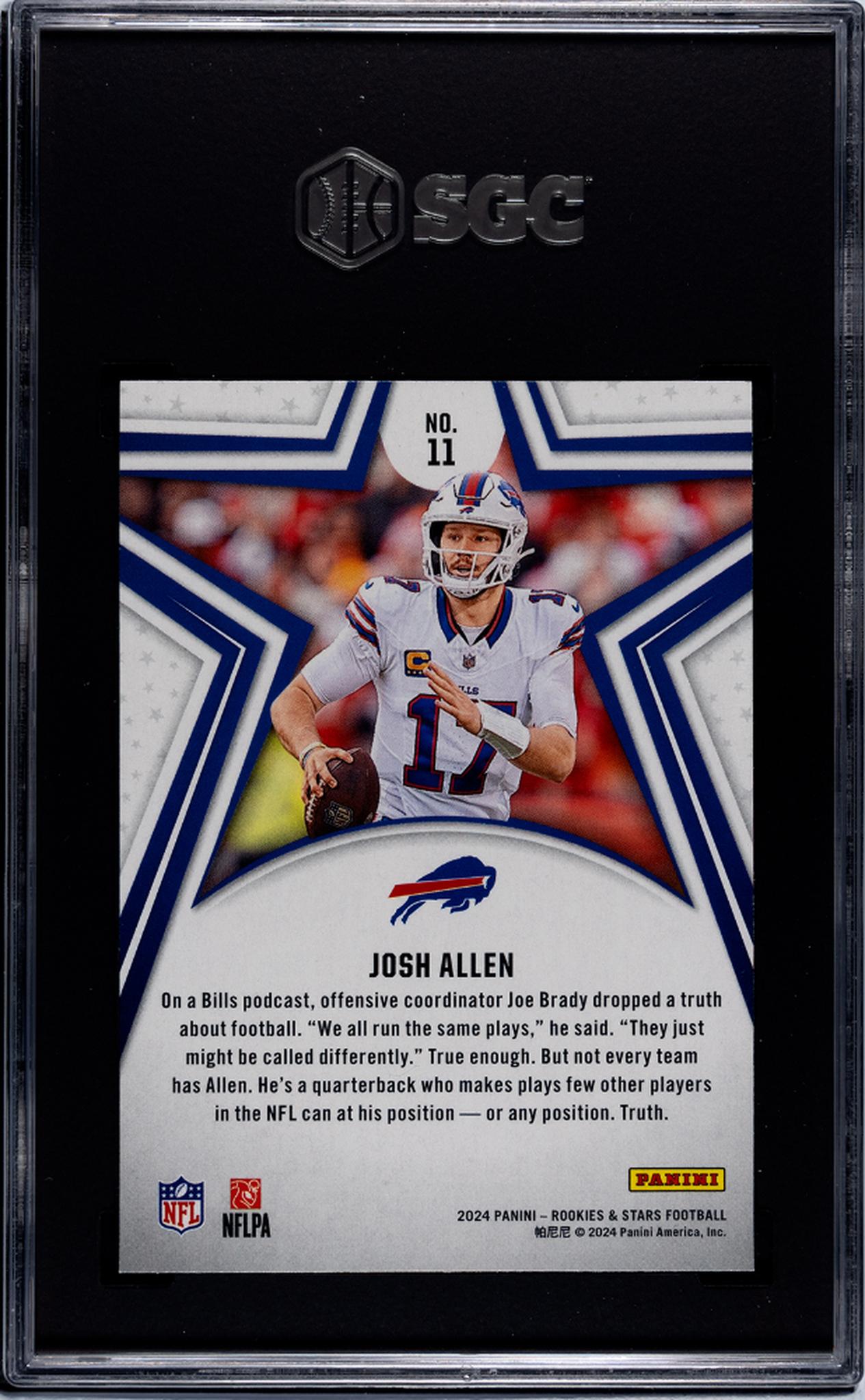 2024 Panini Rookies & Stars #11 Josh Allen SGC 9.5