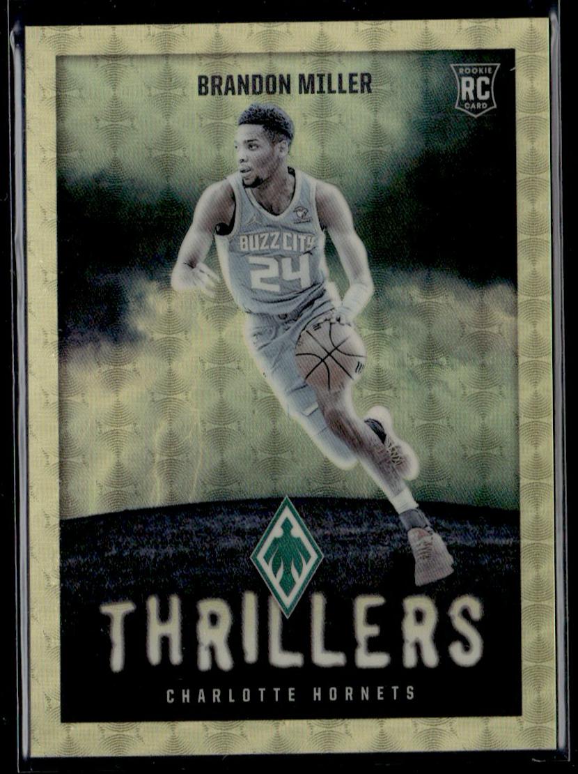 2023 Panini Phoenix 8 Brandon Miller Thrillers Rookie 1/1 Charlotte Hornets