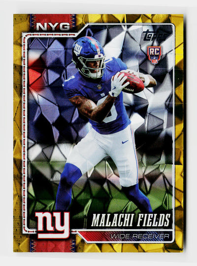 2026 Topps Flagship Malachi Fields #330 Gold Diamante Rookie RC /50