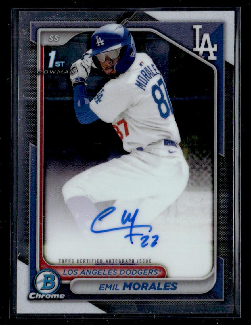 2023 Bowman Chrome Emil Morales #CPA-EM Auto
