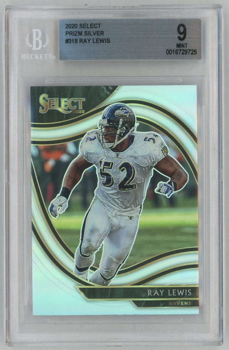 2020 Panini Select Prizm Silver Ray Lewis #318 BGS 9