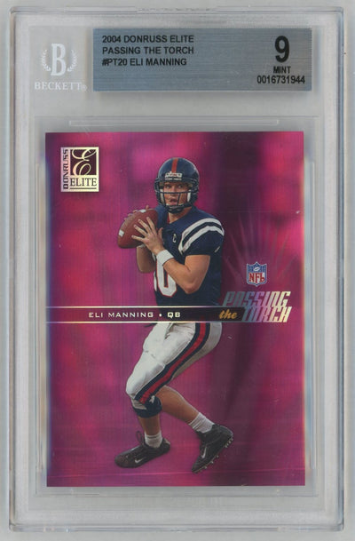 2004 Donruss Elite Passing the Torch Eli Manning #PT20 /1000 BGS 9
